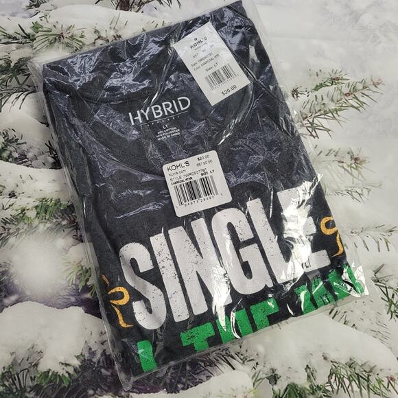 NWT Single All The Way Men's Hybrid Charcoal Heather T-shirt size LT - Picture 7 of 7